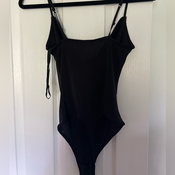Free People Cowls in the Club drapey bodysuit - black size S - Picture 3 of 5
